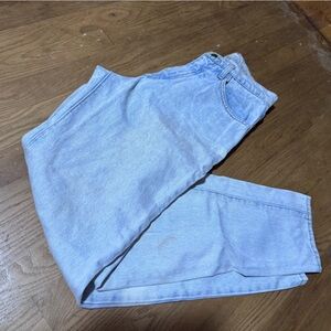 Los Angeles apparel light blue high waist, bootcut jeans